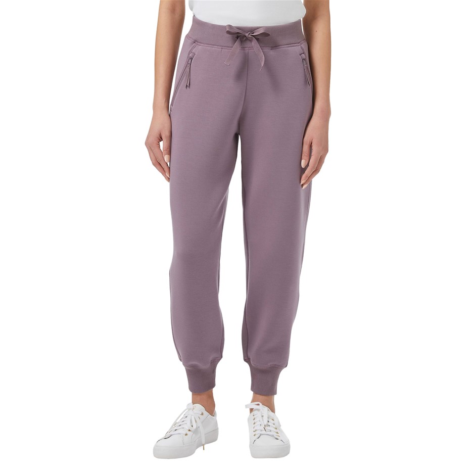 2 x SIGNATURE Women's Soft Active Jogger, Size XL, Purple.