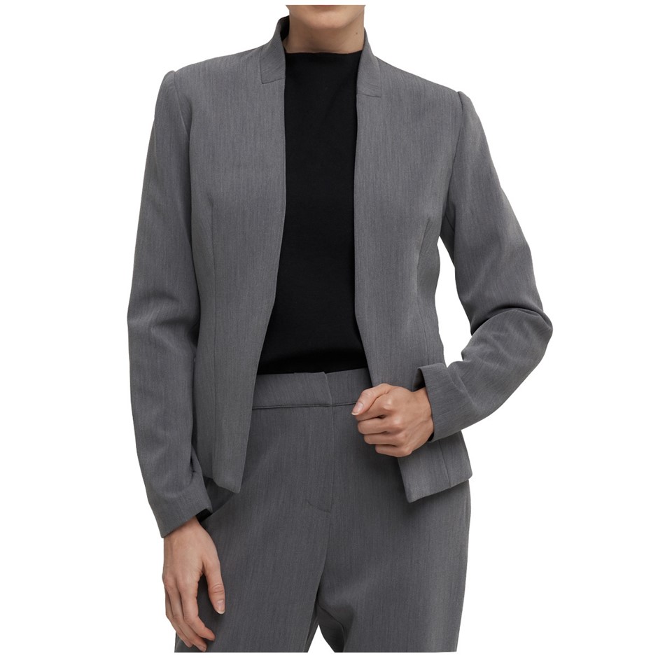 COOPER ST Women's Suit Blazer, Size 8, Polyester/ Viscose/Elastane, Grey.