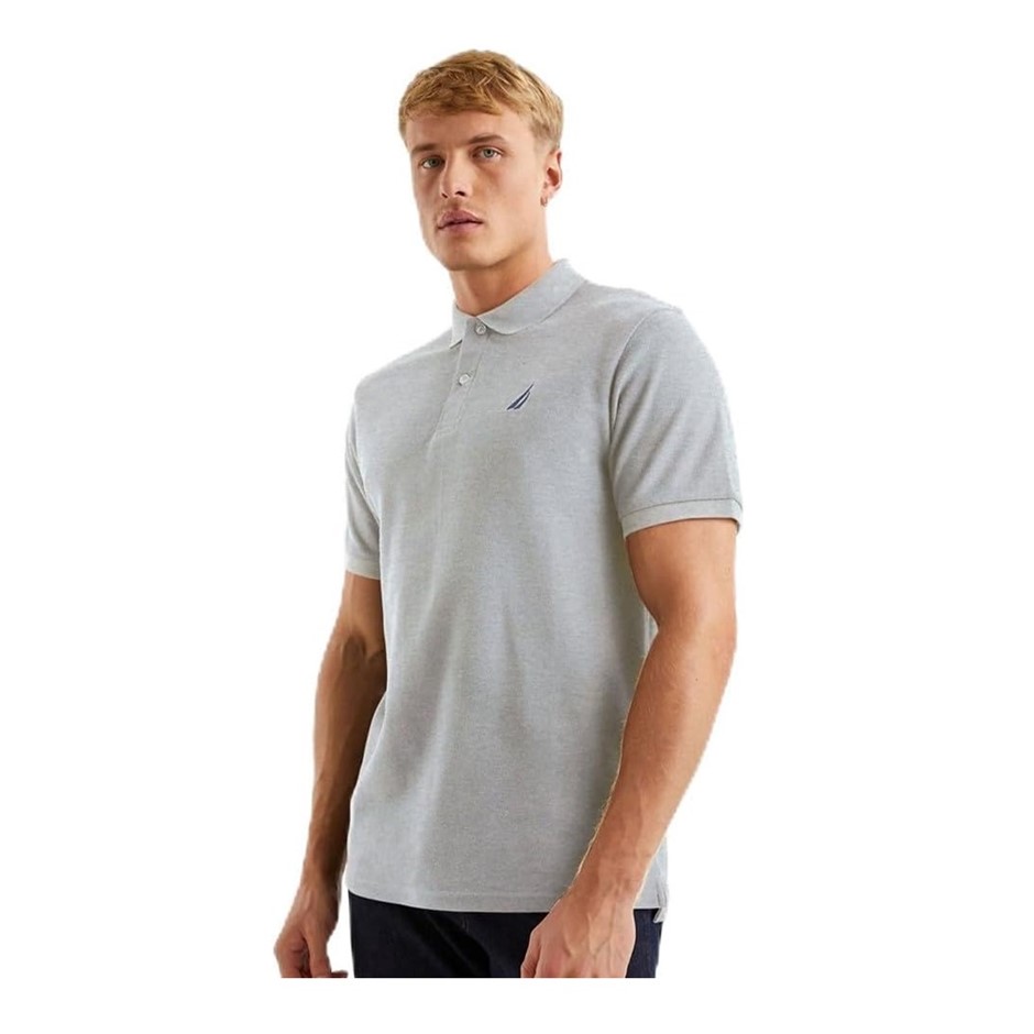 NAUTICA Men's Maddox Polo Shirt, Size XL, Grey Marl, NAN1I00797. RRP: $99.9