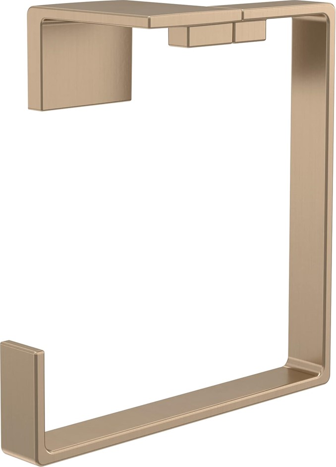 DELTA FAUCET 77746-CZ Vero Towel Ring, Champagne Bronze.