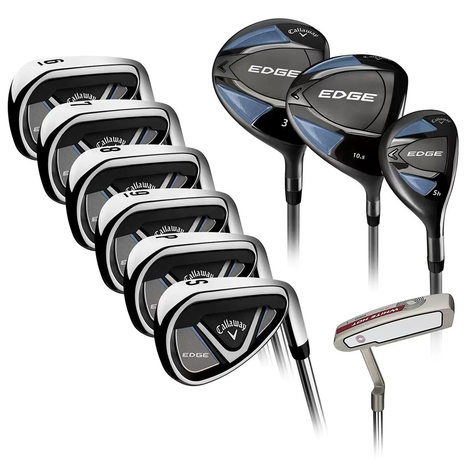 CALLAWAY Edge Men's 10 Piece Right Handed Stiff Flex Golf Club Set. N.B: No