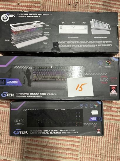Quantity of keyboards