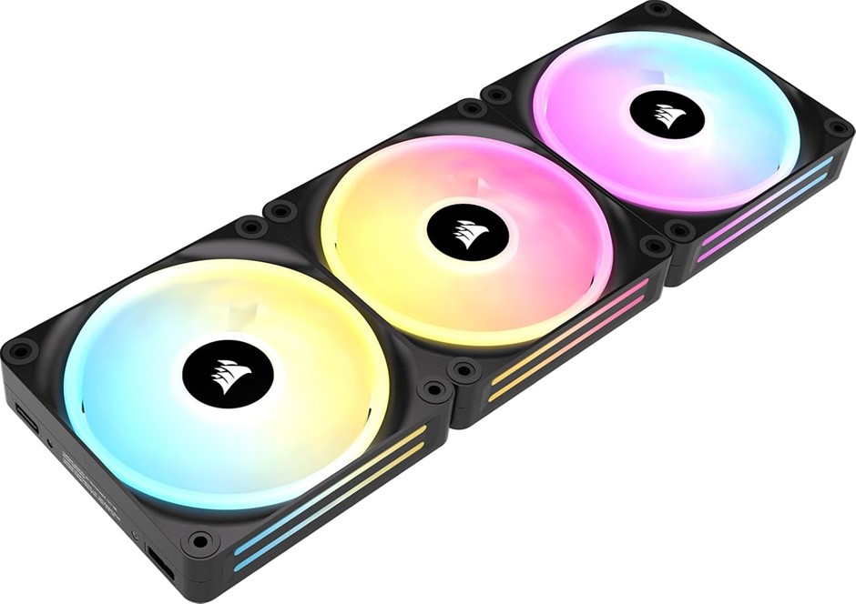 CORSAIR iCUE Link QX120 RGB 120mm Magnetic Dome RGB Fans - Triple Fan Start