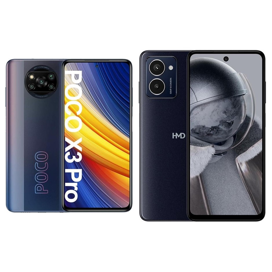 3 x Mobile Phones. 1 x XIAOMI Poco X3 Pro Phantom Black. 1x ITEL P40 Luxuri