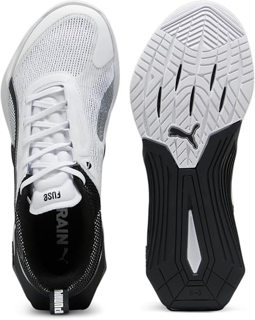 PUMA Women's Fuse 3.0 Sneaker, White/Black, US 7.5