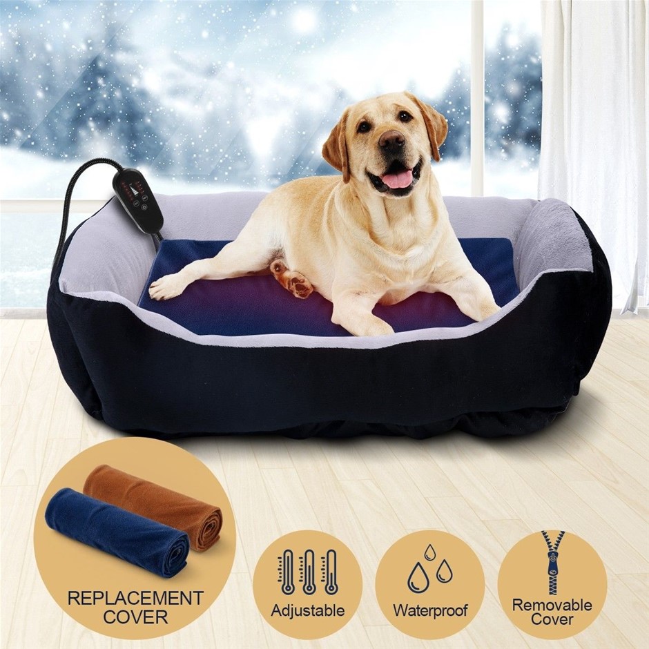 Heated Dog Cat Pad Puppy Electric Heater Blanket Pet Heating Bed 60 x 45cm