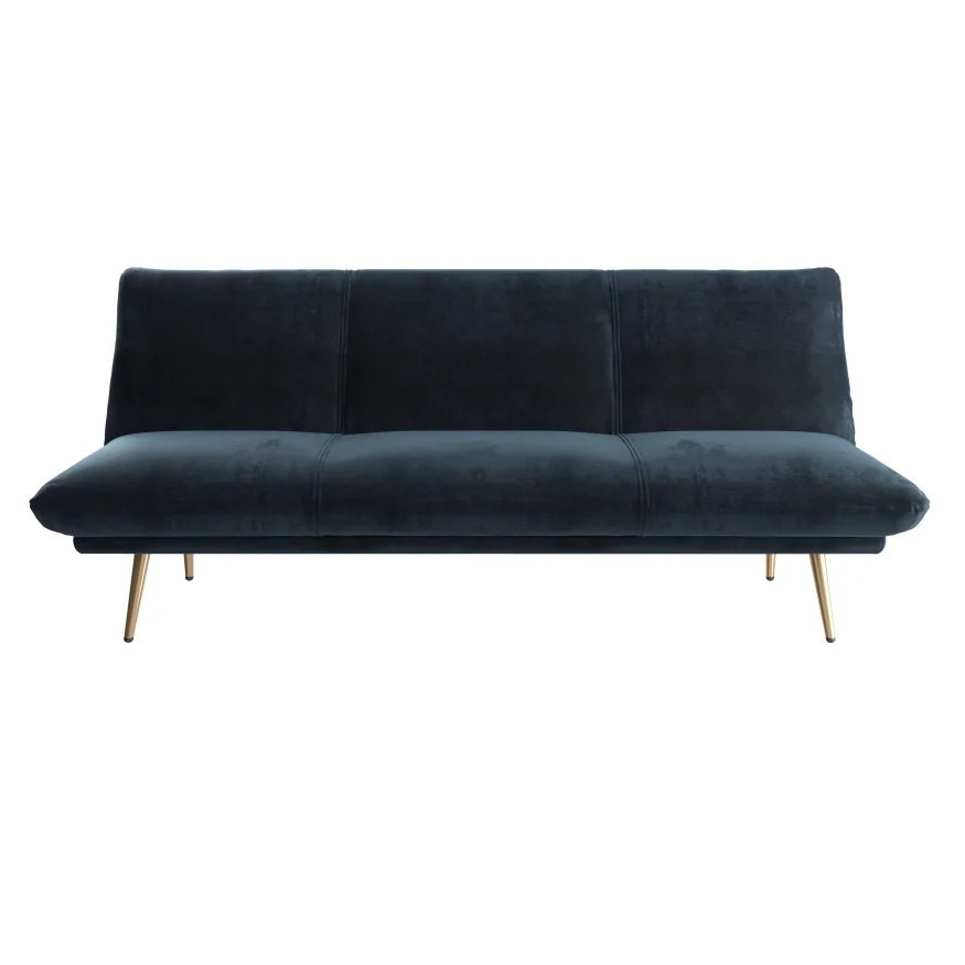 BROSA Lana Sofa Bed Navy Blue (192cm L x 117cm W x 21cm H)