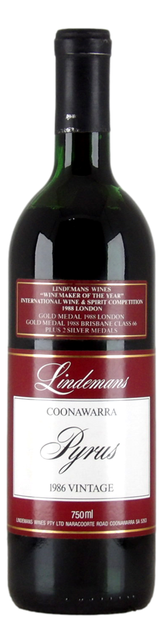 Lindemans Coonawarra Pyrus 1986 (1x 750mL) SA