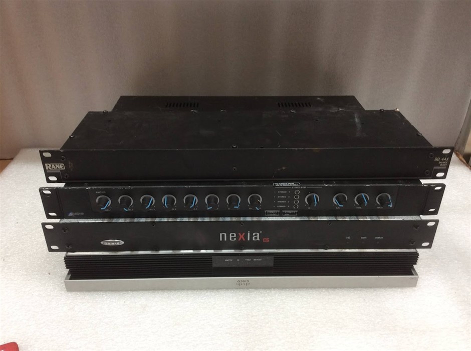 Mixed Rane BB44X Bal Buddy + Aus Mon AMD200 Mx + Biamp NexCS DSP Cisco Amp