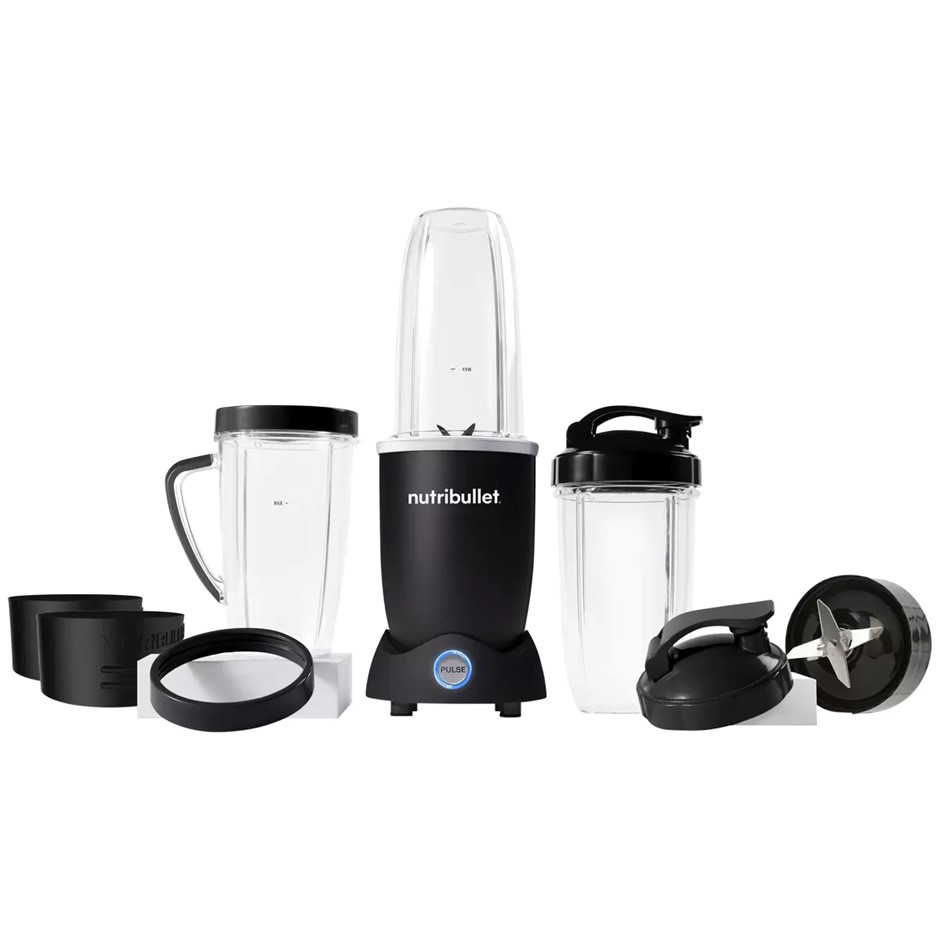 NUTRIBULLET Pro+ 1200W 12 Piece Set, Model N12-1007MK-C NB: Faulty <b>Impor