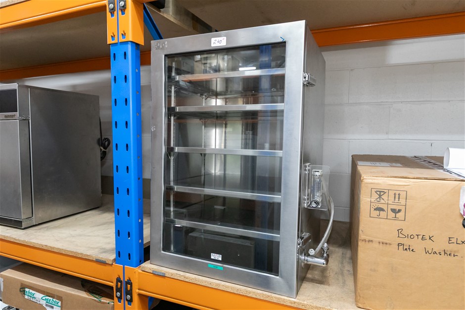Desiccator Cabinet 160 Litre S/S Construction Five Shelves