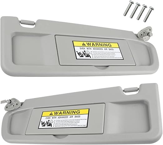 Sun Visor Replacement Part 83280-SNA-A01ZBx83230-SNA-A01ZB (Gray, Left+Righ