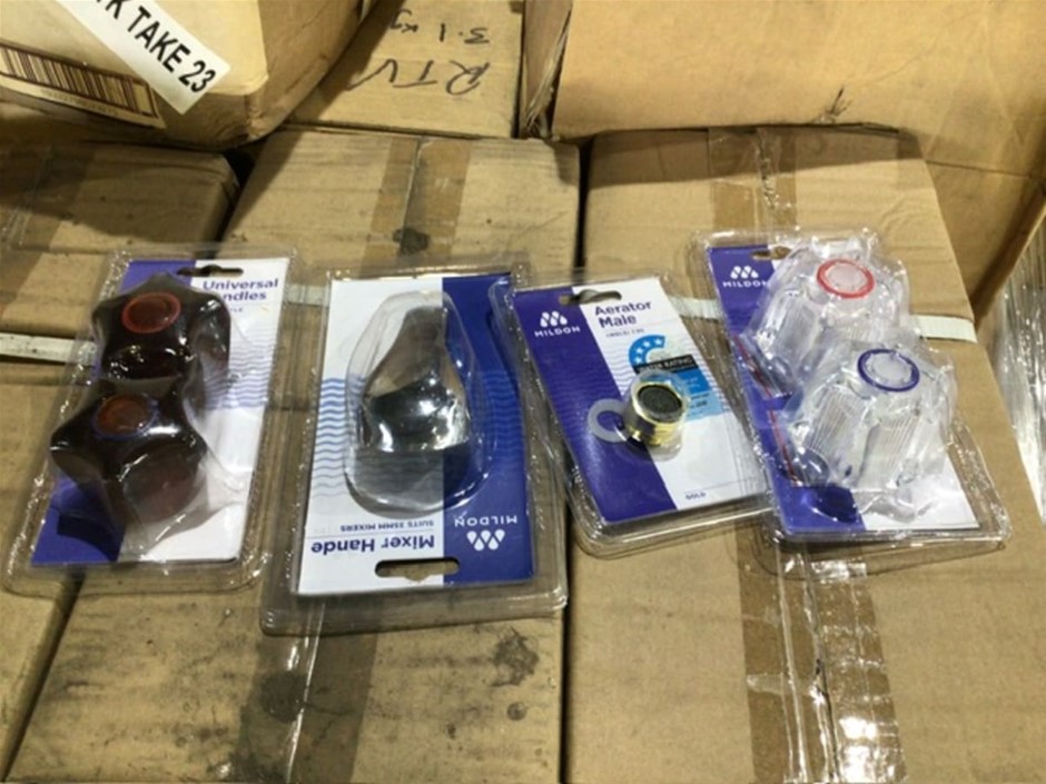 Qty of Mixer Handles, Aerator Male Fitting, Coloured Tap Handles, Pallet