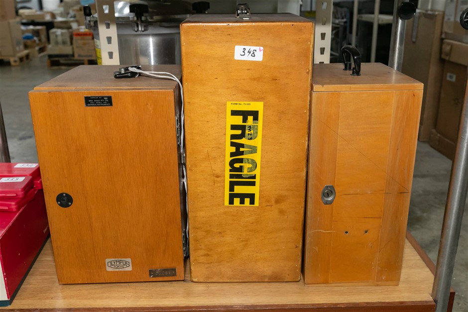 Microscope Wooden Carry Boxes