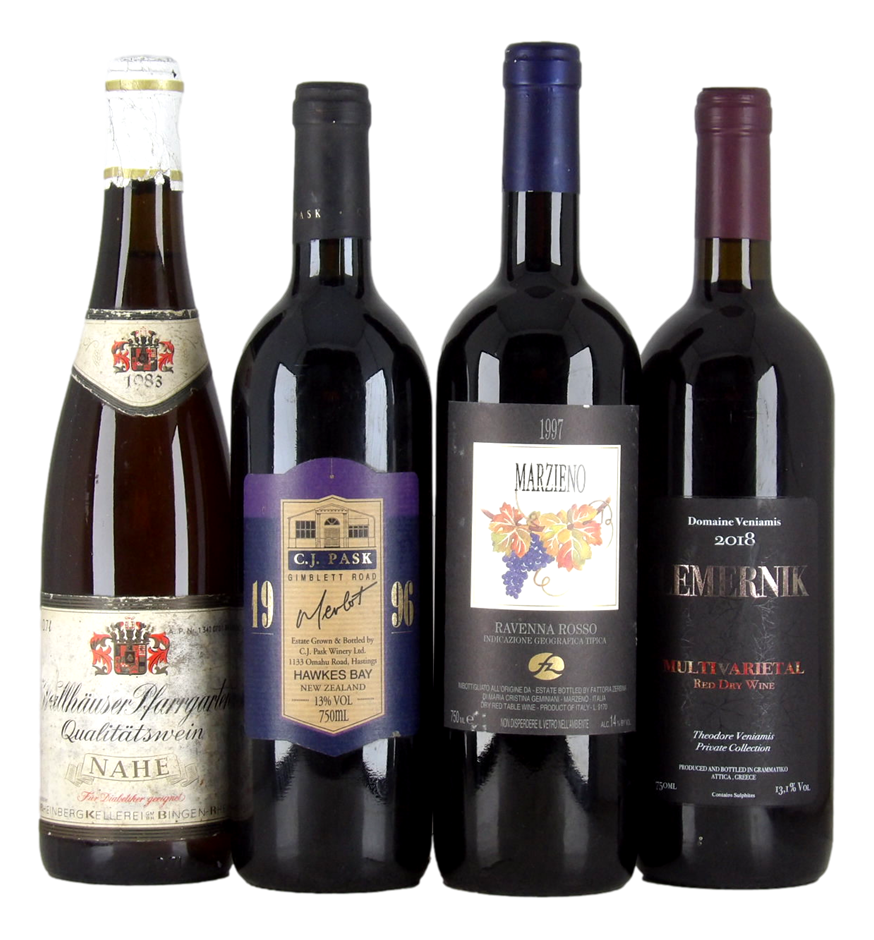 Mixed Imported Red Wine Pack (4x 750mL) Multi Region