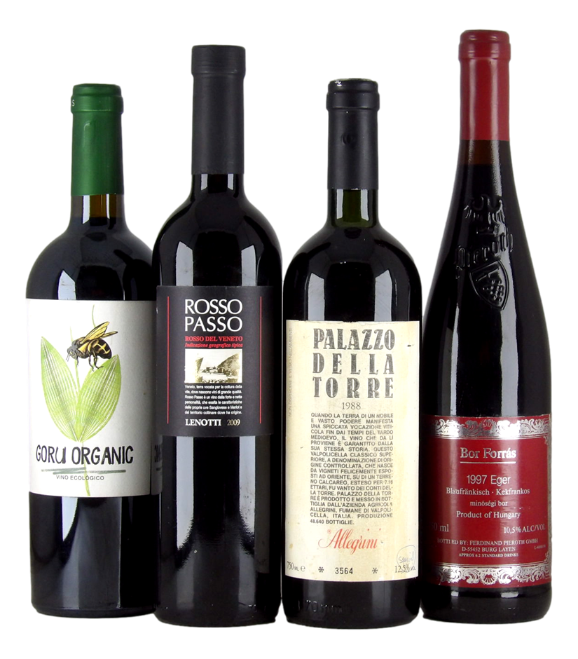 Mixed Imported Red Wine Pack (4x 750mL) Multi Region