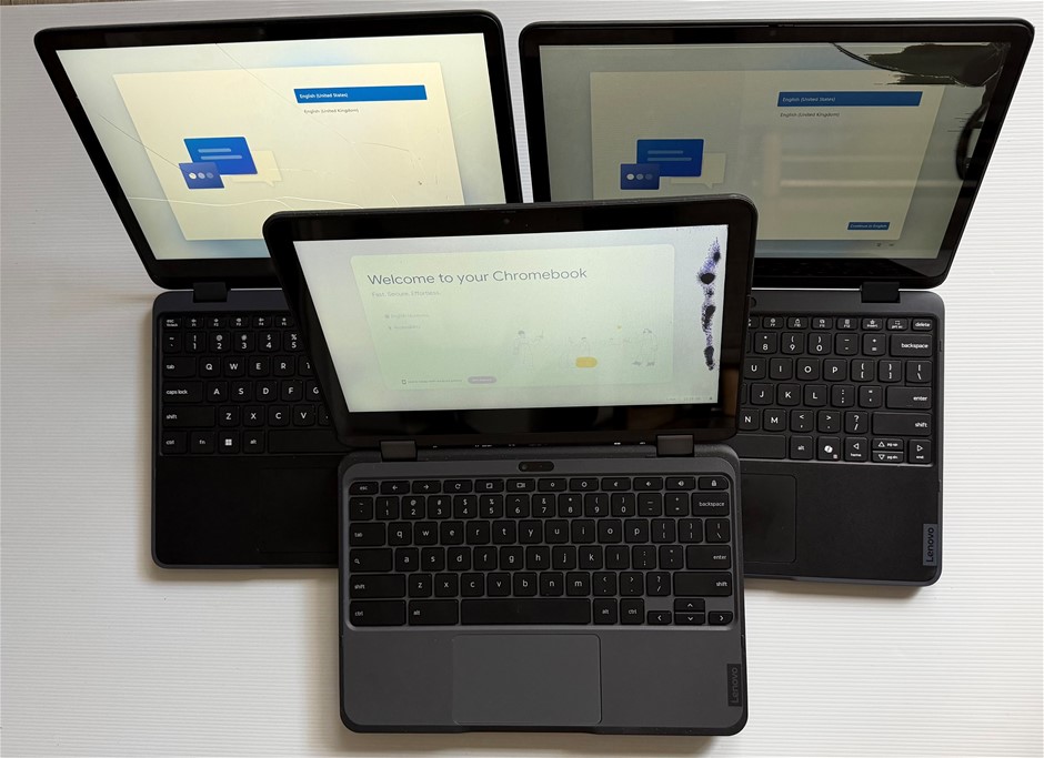 Lenovo 500w 2-in-1 Gen 5 / 300e Chromebook - For Parts (Lot of 3)