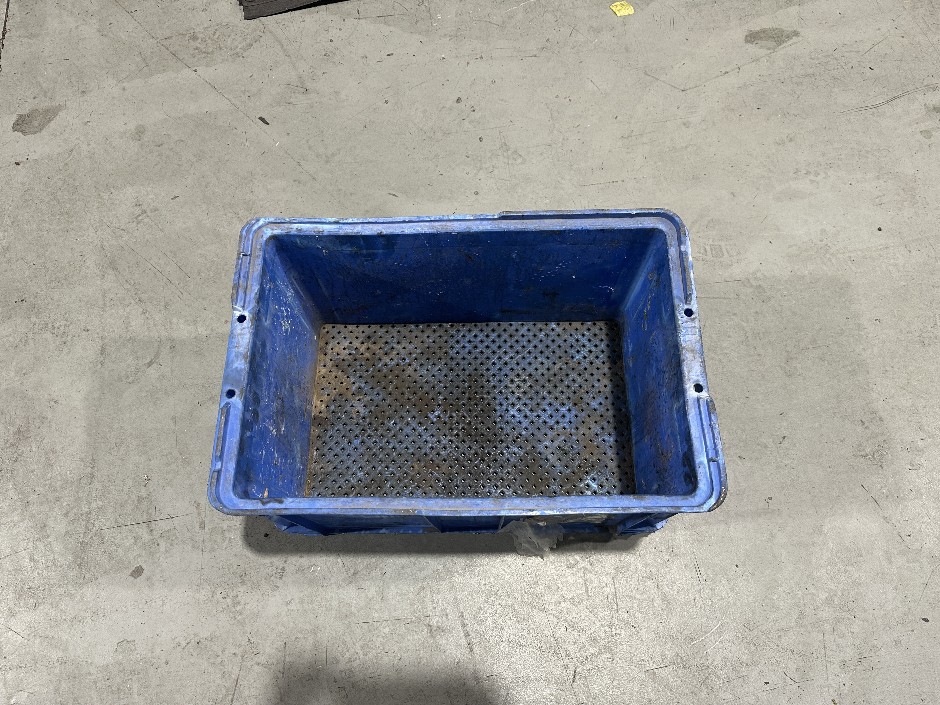 <p>Pallet of Heavy Duty Stackable 36 Parts Tubs with Perforated Bottom</p>
