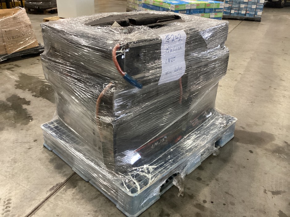 Pallet containing 15x Lincoln ln25 wire feeders