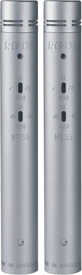 RODE NT55 Multi-Pattern Condenser Microphones, Matched Pair.  Buyers Note -