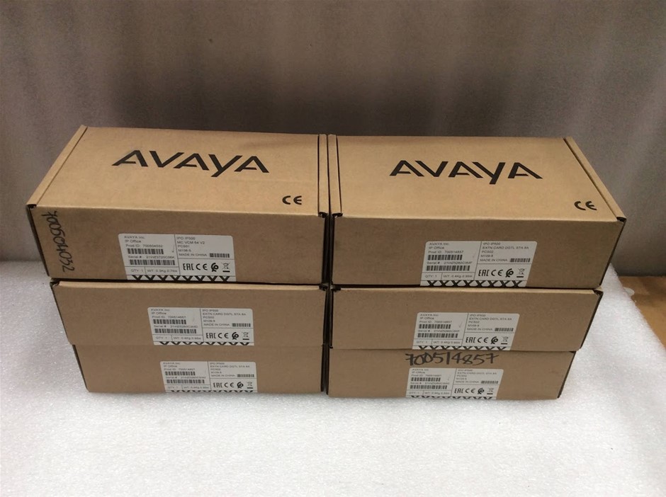 Avaya IPO IP500 Extn Dgtl 8A Expansion+IPO IP500 MC VCM 64 V2 New(Lot of 6)
