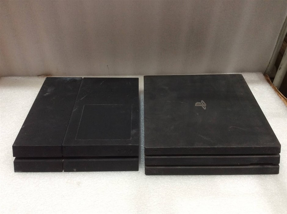 Sony CUH-1202B and Unknown Model PlayStation 4 Console (Lot of 2)
