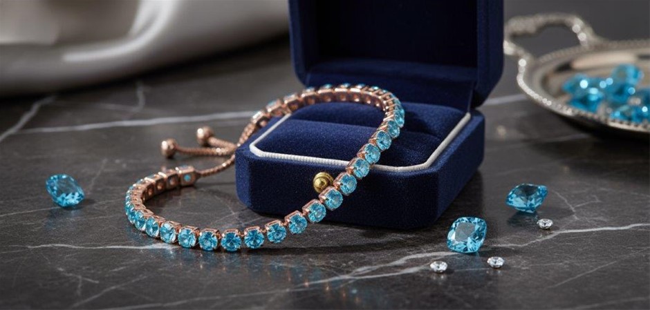 Two Rolls 925 Sterling Silver Tennis Bracelet Brilliant Cut Diamonds