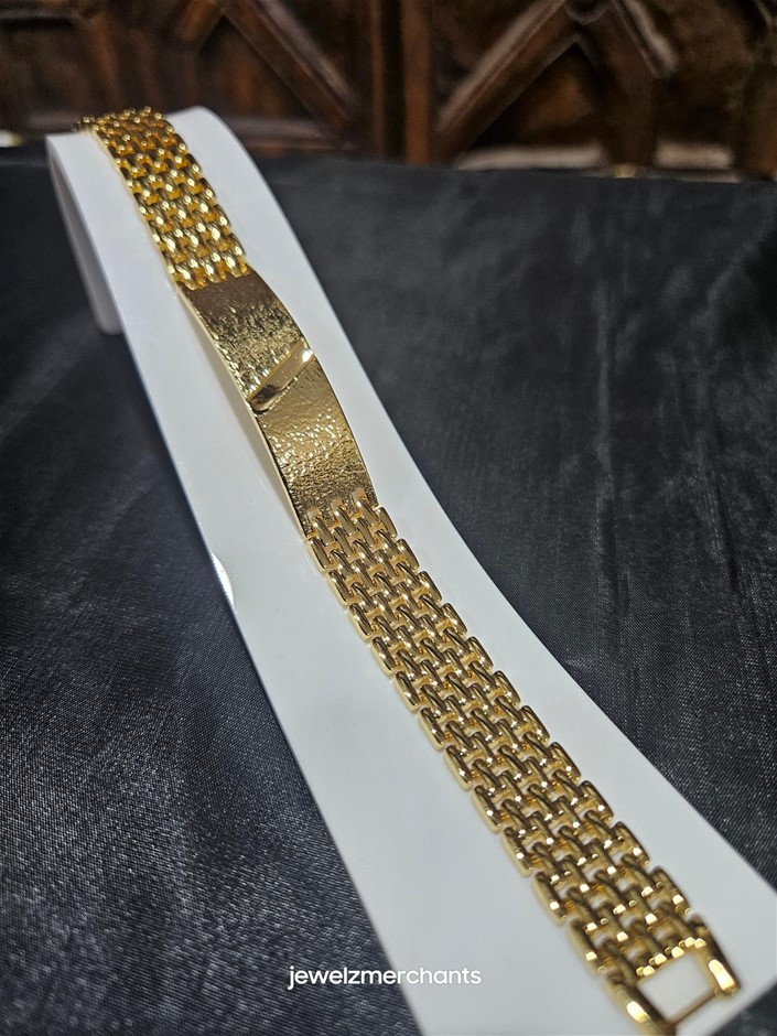 18KGF/ITALY yellow Gold Filled bracelet(stamped 18KGF/ITALY)-Bonus Gift