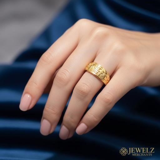 22K/Italy Yellow Gold Filled Ring(stamped 22K/Italy)Warranty Quality