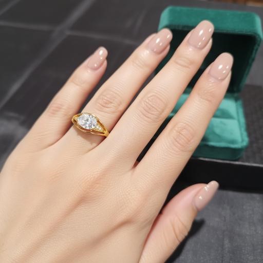 22K/Italy Yellow Gold Filled Ring(stamped 22K/Italy)Warranty Quality