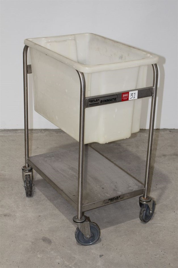 Stainless Steel Reflex Bin-Mate With Plastic Tub