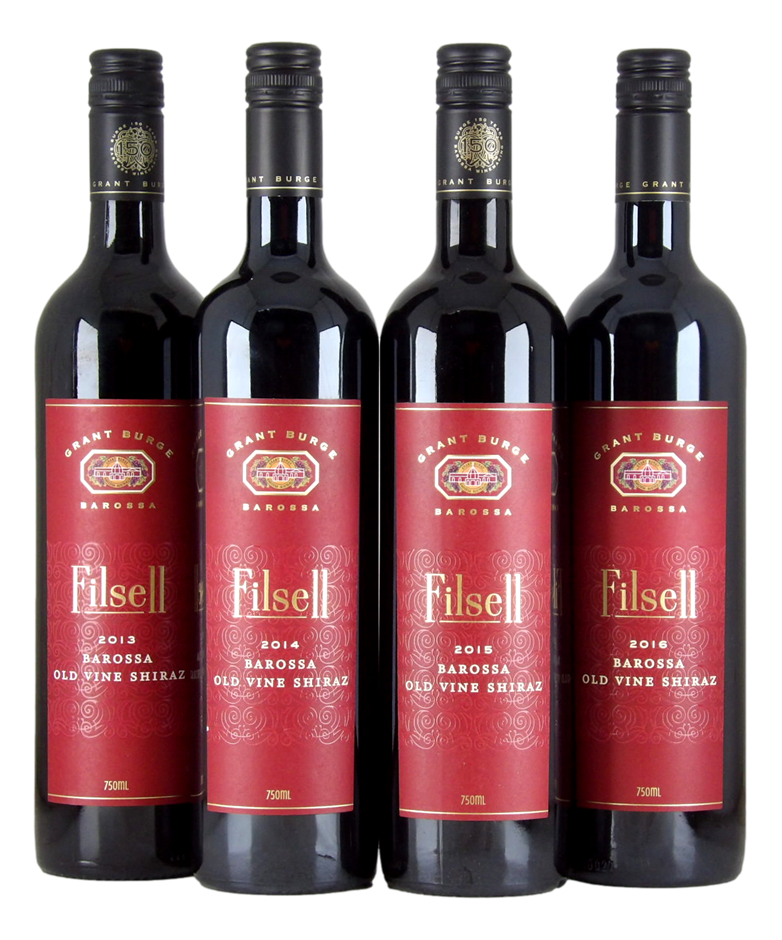 Grant Burge Filsell Shiraz Vertical Pack 2013-2016 (4x 750mL), Barossa