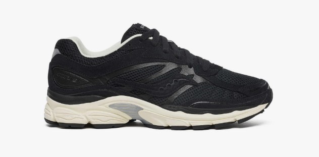Saucony Premium Progrid Omni 9 Black/Cream, US7/UK6. NB: no box
