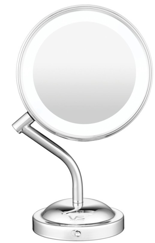 VS Sassoon LED Lighted Mirror – Double-Sided Makeup Mirror with 1x & 5X Mag