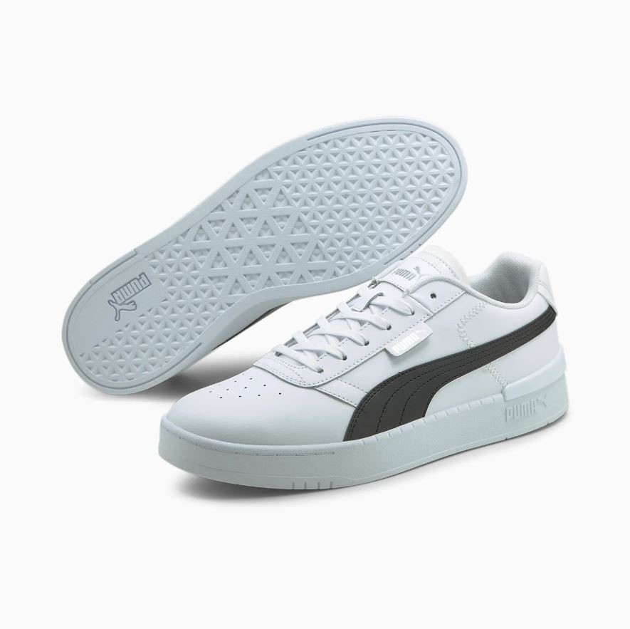 PUMA Men's Classico Sneakers, Size US 9.5 / UK 8.5, White/Black (02), 12559