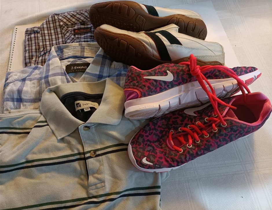 Men's Shoes and Clothing . Used