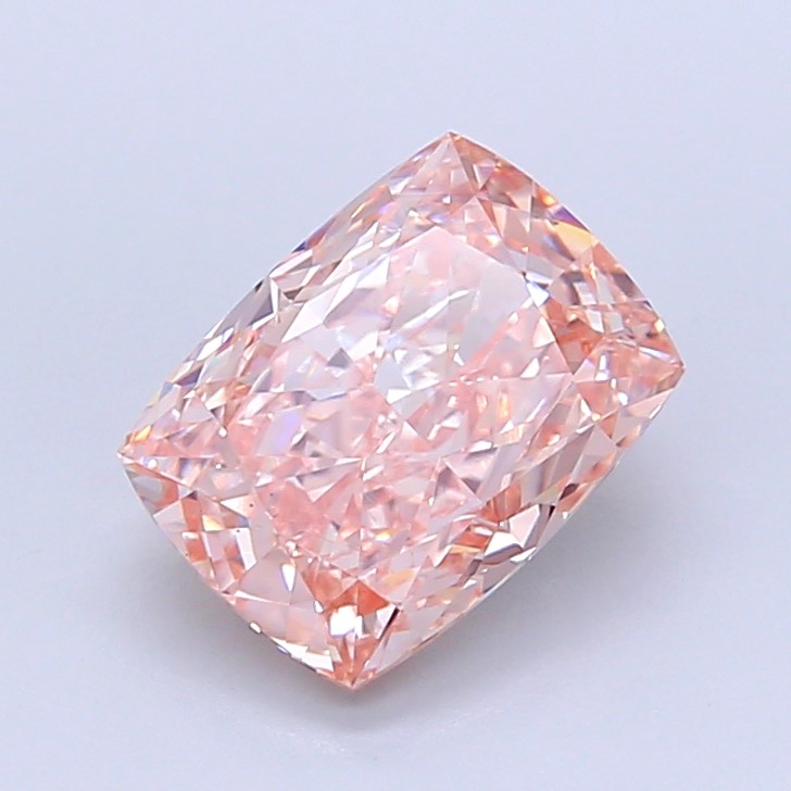 4.01 Carat Cushion Cut Diamond Fancy Vivid Pink /VVS2