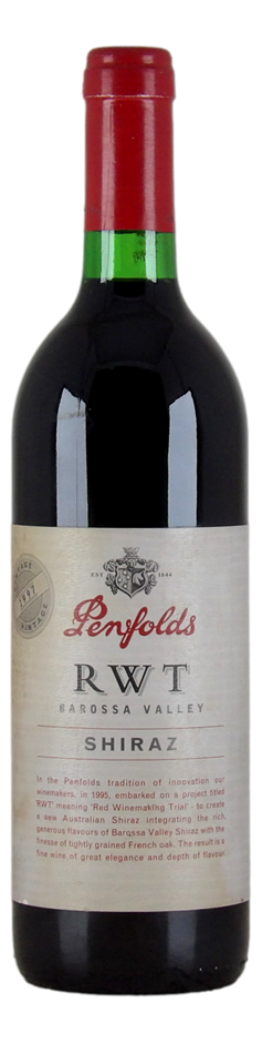 Penfolds `RWT` Shiraz 1997 (1x 750mL), Barossa, SA.