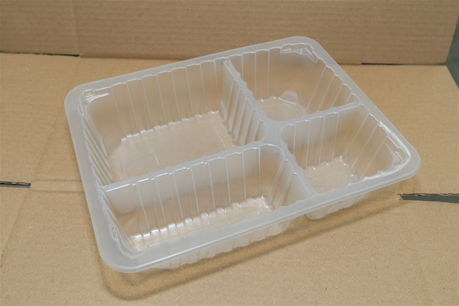 Eco Food-PaK D11X9X70-4 Map Trays Clear Unused in Boxes
