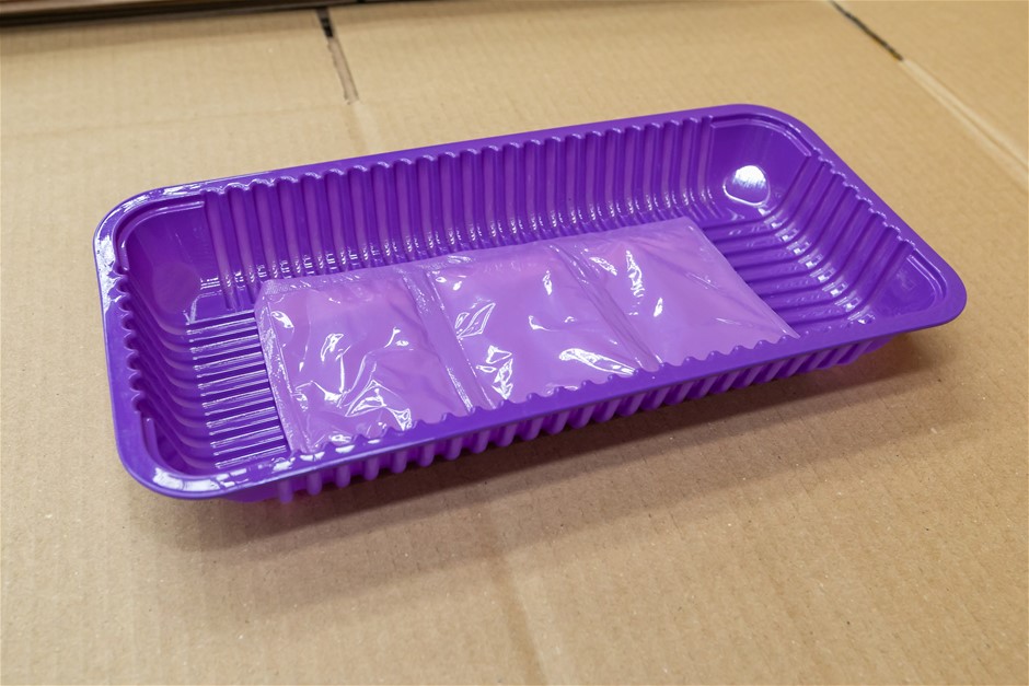 Eco Food-Pak 13X6X40 Purple PET Turn Edge Purple Trays Unused in Boxes