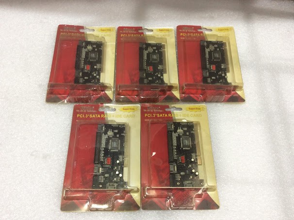 Ritmo CC-T55 PCI.3 SATA RAID + IDE Card - New (Lot of 5)