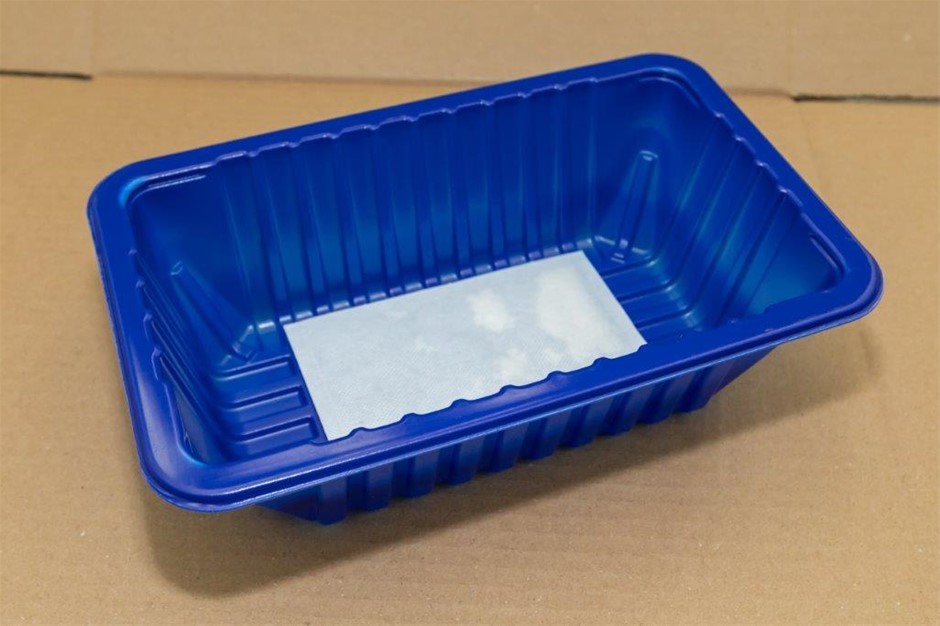 Eco Food-PaK 11X7XBE/BLUE PP Map Trays Blue Unused in Boxes