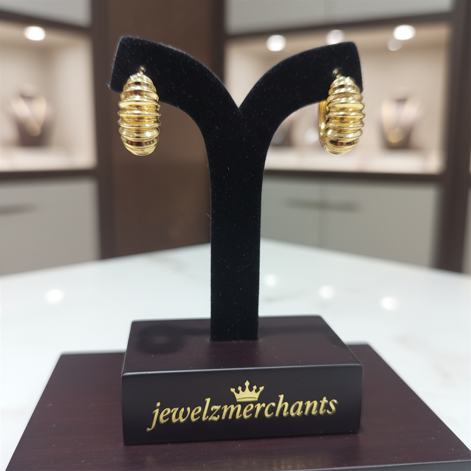 22K/Italy  Gold Filled Earring -(stamped 22K/Italy)-Warranty Quality-Bonus