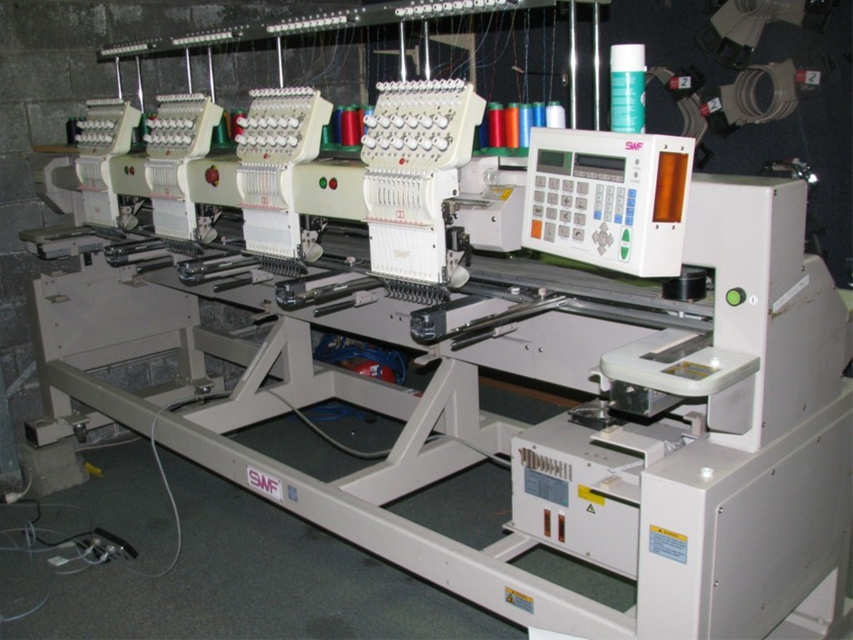 Embroidery machine - 4 head, SWF model SWF/B-UK1204-45, S/No. 43602008 ...