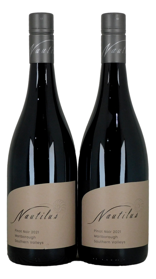 Nautilis Marlborough Pinot Noir 2021 (2x 750ml), NZ. Screwcap.
