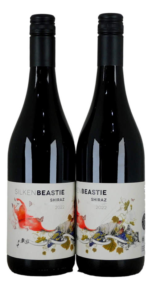 Thistledown Wine Silken Beastie Shiraz 2022 (2x 750ml), SA. Screwcap.