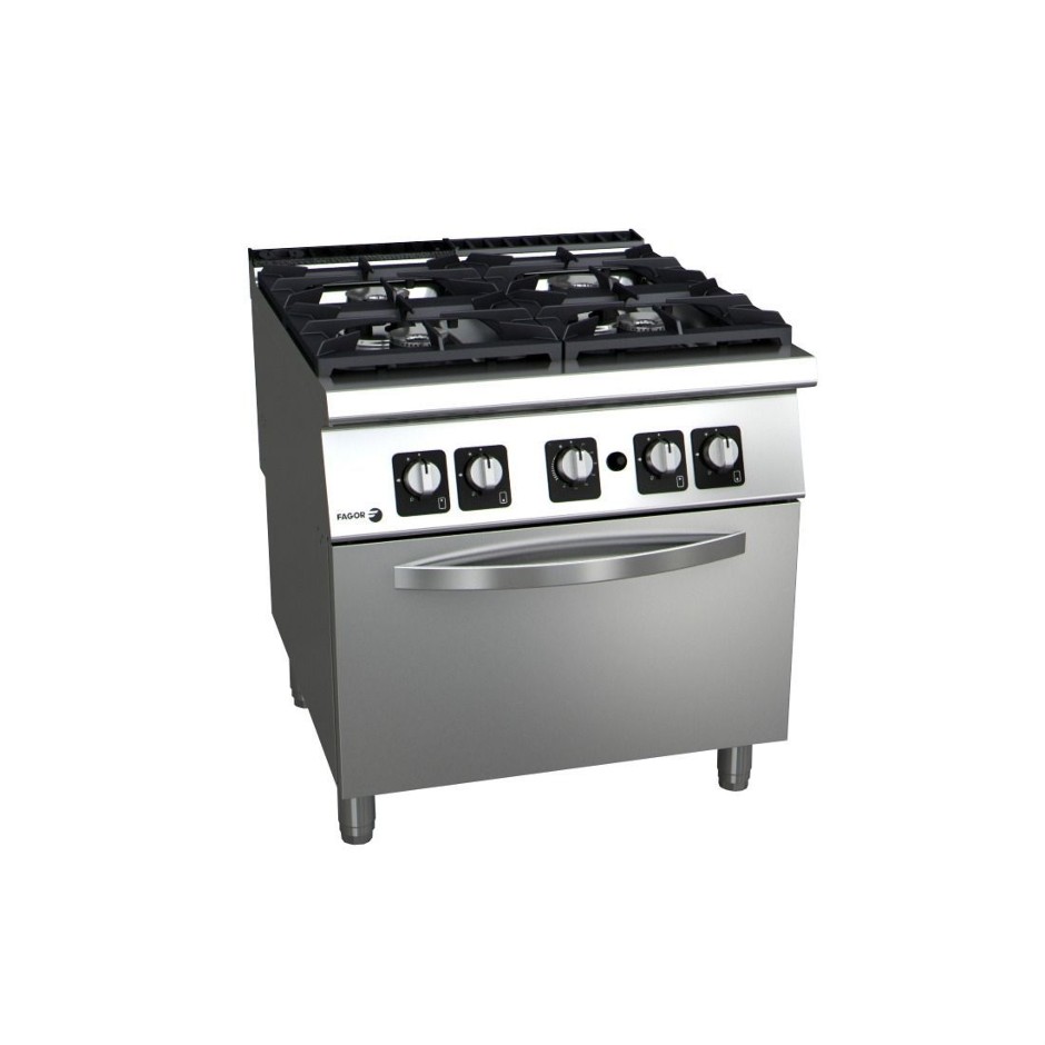 <p>Fagor 900 Kore Series 4 Burner Gas Range with Gas Oven</p>