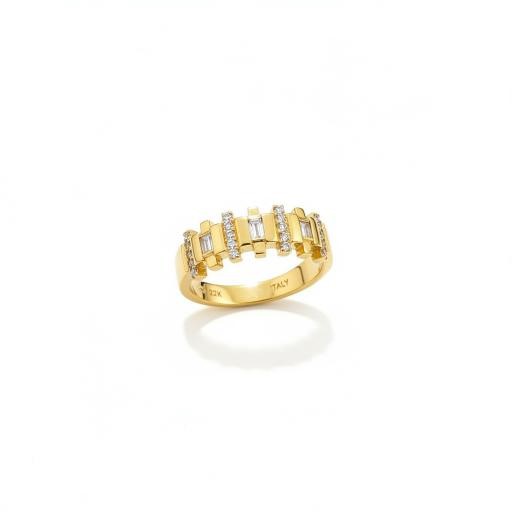 22K/Italy Gold Filled Ring(stamped 22K/Italy)8US-Bonus Gift