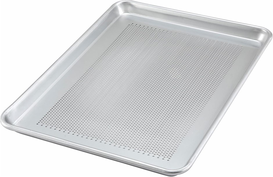 WINCO 13” x 18” Perforated Aluminum Sheet Pan, Half Size. Buyers Note - Di
