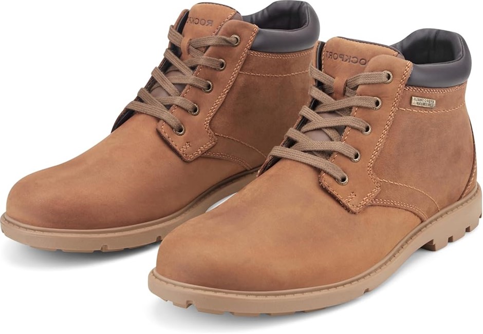 ROCKPORT Men's Rugged Bucks Waterproof Boot, Size 11.5M/EU46, Boston Tan, V